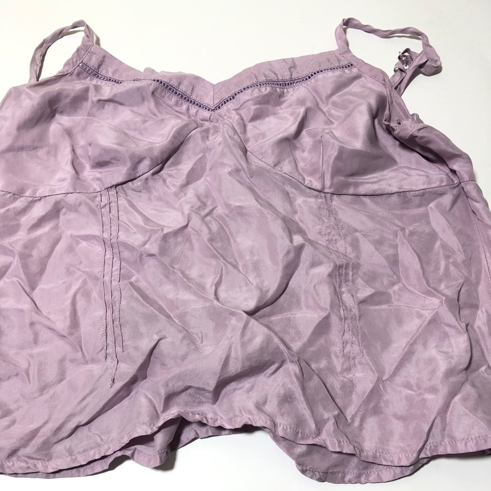 Lilac Silk Top